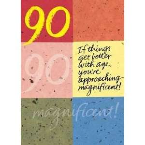   90th Birthday Greeting Card Approaching Magnificent: Everything Else