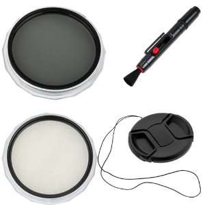  Polarizer CPL Filter + 77mm Snap On Lens Cap with Strap + Lens 