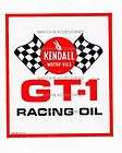 Vintage Kendall GT 1 Racing Oil Vinyl Decal Sticker