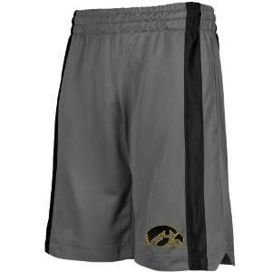 Iowa Hawkeyes Charcoal Essential Workout Shorts (Small 