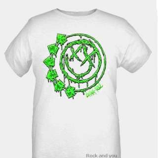 Blink 182 Green Slime Logo T Shirt S M 2XL 3XL NWT  