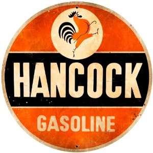  Hancock Old School Automotive Round Metal Sign   Victory 