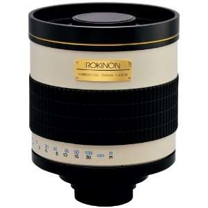  Rokinon 800M 800mm F/8.0 Mirror Lens (White ) Camera 