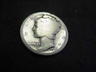 1916 D MERCURY DIME RARE DATE GOOD/AG TAKE A LOOK *DIRT CHEAP*  