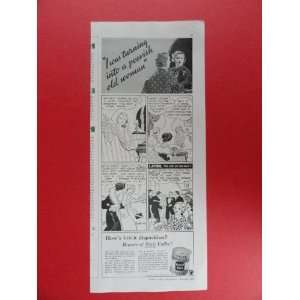  1933 chase and sanborn coffee, print advertisement (woman 