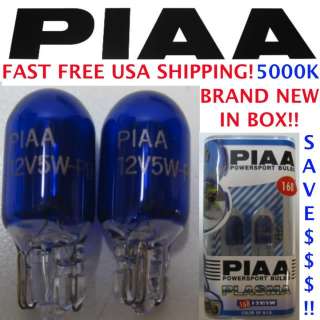 PIAA 168 194 T10 SUPER PLASMA XTREME 5000K WEDGE BULB  