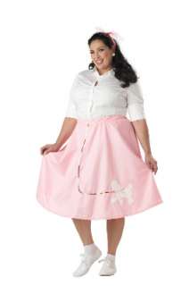 Plus Size Poodle Skirt 50s Halloween Costume Size 16 22  