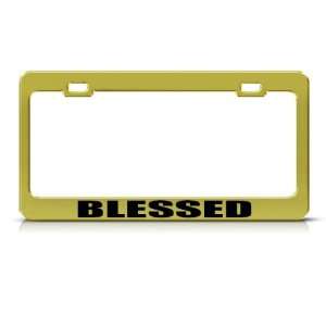  Blessed God Religious Jesus Christ Metal license plate 