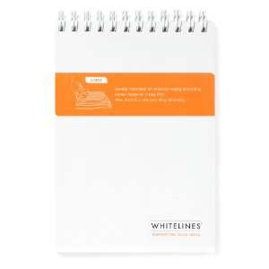 Whitelines Top Wire A6 Notebook, Lined, White (WL84 WtopA6L)