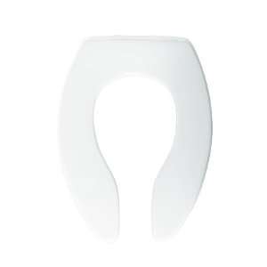 Bemis 3155SSC000 Plastic Open Front Less Cover Elongated Toilet Seat 