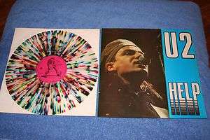 U2 HELP colored vinyl 12 lp 1986 covers BEATLES, LOU REED, PETER 
