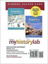 MyHistoryLab Student Access Code Card with Pearson eText for America 