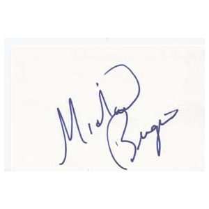  MICHAEL BERGIN Signed Index Card In Person Everything 