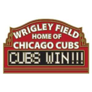  Chicago Cubs Wrigley Field Cubs Win! Cloisonne Pin 