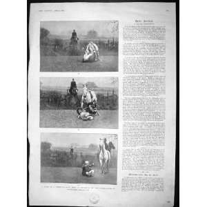  1903 POINT TO POINT HORSE RACE BLANC WELLS DICKSEE