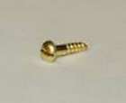 SOLID BRASS WOOD SCREW ROUND HEAD SLOTTED (24 each)