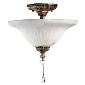  91204OS   Kenroy Lighting   3 Light Semi Flush   Droplet 