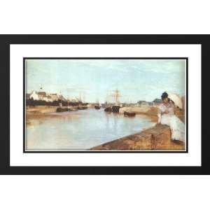  Morisot, Berthe 24x17 Framed and Double Matted The Harbor 