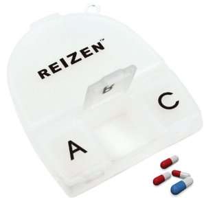 Reizen 4 Compartment Pill Box one oversized and three regular sized 