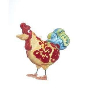  Rooster   Yellow Red Christmas Ornament: Home & Kitchen