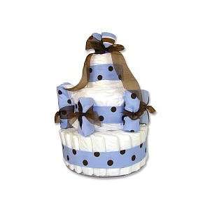  Trend Lab 3 Tier Diaper Cake (Max Blue and Brown): Baby