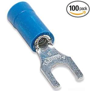   Vinyl Insulated, 0.97 Inch Length by 0.31 Inch Width, Blue, 100 Pack