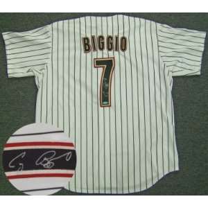  Signed Craig Biggio Jersey   Authentic: Sports & Outdoors