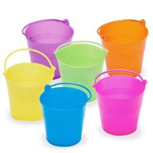   Party By Fun Express Mini Bright Plastic Easter Pails: Everything Else