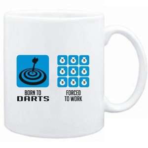   Mug White  Born to Darts, forced to work  Sports: Sports & Outdoors