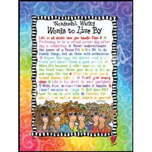  Wonderful Wacky Words to Live By Notecards Office 