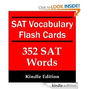 SAT Vocabulary Flash Cards  352 SAT Words (with Meanings and Memorable 