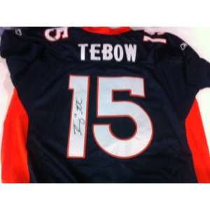 Tim Tebow Broncos Jets Gators   Hand Signed Autographed Denver Broncos 