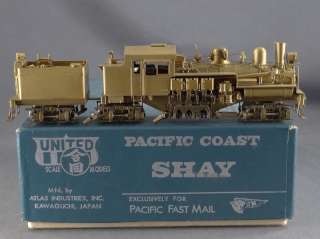   PFM UNITED PACIFIC COAST 3 TRUCK SHAY HO SCALE BRASS PROJECT  