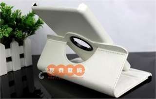  Rotation Stand Leather Case Cover  Kindle Fire 2011 White + SP1