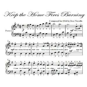   the Home Fires Burning Big Note Piano Sheet Music: Ivor Novello: Books