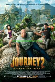   THE MYSTERIOUS ISLAND MOVIE POSTER 2011 DWAYNE JOHNSON MICHAEL CAINE