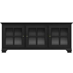 Blake Flat Panel TV Cabinet (Antique Black) (30.5H x 73.75W x 23.25 