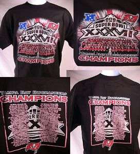 NEW Tampa Bay Buccaneers Super Bowl XXXVII 2002 T Shirt  