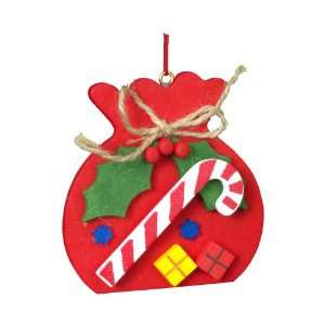  Ulbricht Red Sack with Candy Cane Ornament