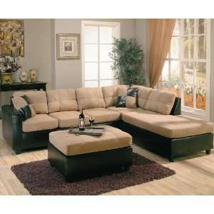  by Coaster Harlow Collection Tan/Dark Brown Finish: Home 