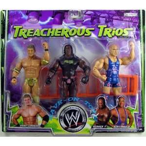   Treacherous Trios Mark Jindrak, Booker T and Kurt Angle: Toys & Games