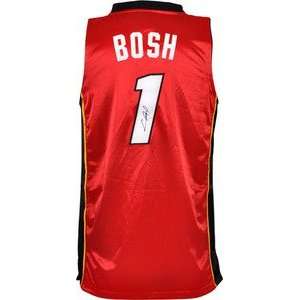  Chris Bosh Autographed Miami Heat Authentic Red Adidas 