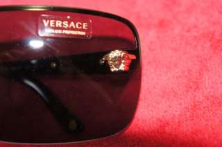 Versace # 2119 Sunglasess Black Authentic Oversize New W/ original 