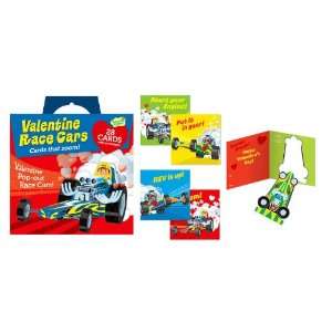  Valentine Race Cars! Cards That Zoom!: Toys & Games