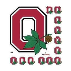   Ohio State Block O with Leaf Wall Decal Stik ables
