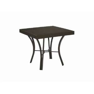   Steel 24 Square Patio End Table Flagstone Finish