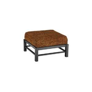   Aluminum Cushion Patio Ottoman Flagstone Finish