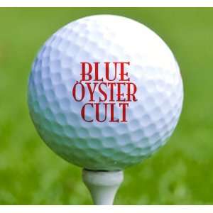  3 x Rock n Roll Golf Balls Blue Oyster Cult Musical 