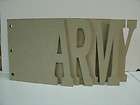 ARMY*chipboard album/scrapboo​k*Decorate for your favorite soldier 