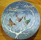 1972 haviland limoges 12 days of christmas plates 3 three french hens 